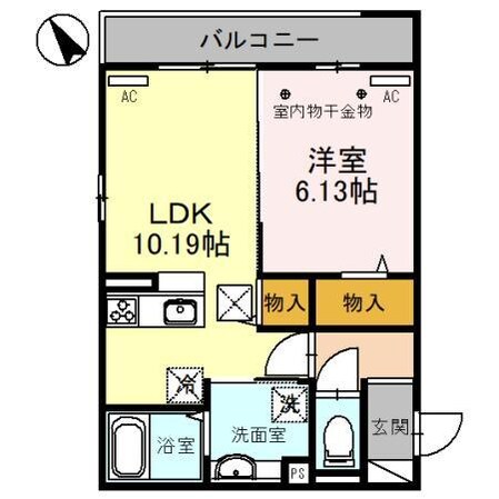 (仮)D-ROOM上和田町（高崎市上和田町）の物件間取画像